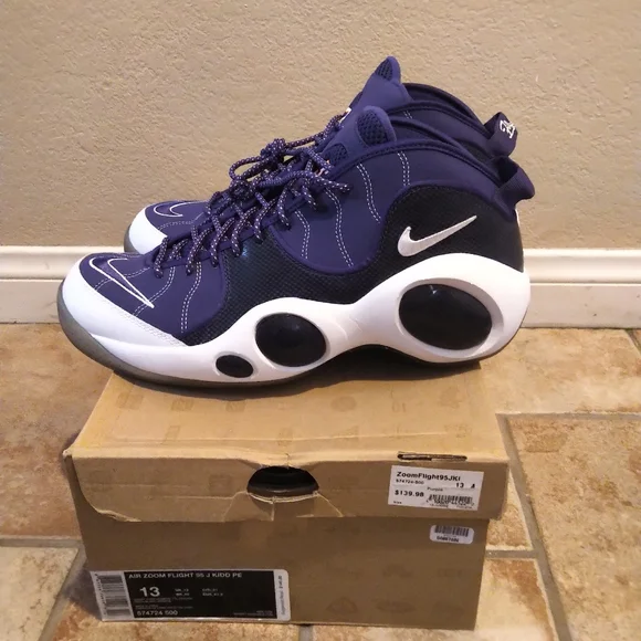 Nike Air Zoom Flight Jason Kidd Size 13 Phoenix Suns Career Pack VNDS (RARE) Nike Air Zoom Flight 95 Jason Kidd Career Pack Pheonix Suns  main image 2